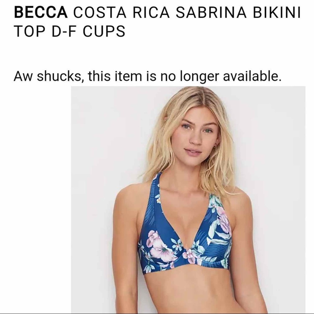 NWT BECCA Bikini Top